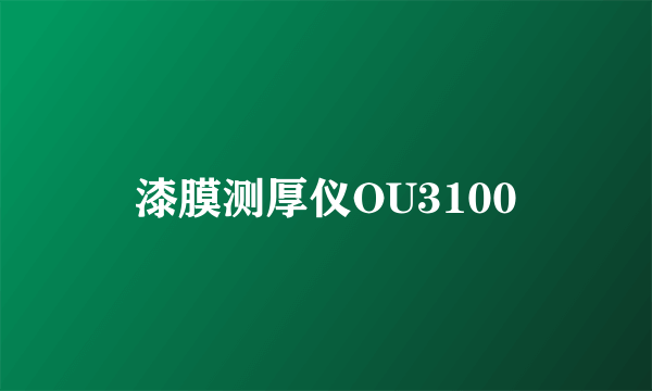 漆膜测厚仪OU3100
