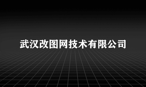 武汉改图网技术有限公司