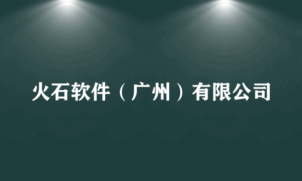 火石软件（广州）有限公司