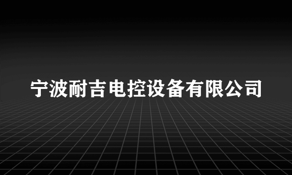 宁波耐吉电控设备有限公司