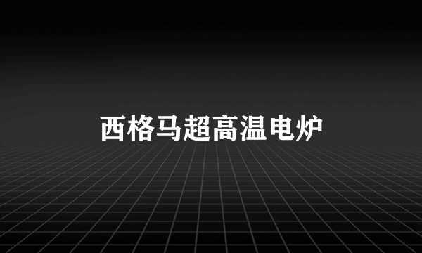 西格马超高温电炉