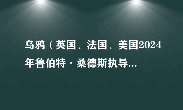 乌鸦（英国、法国、美国2024年鲁伯特·桑德斯执导的动作电影）