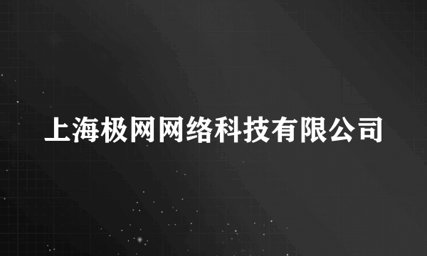 上海极网网络科技有限公司
