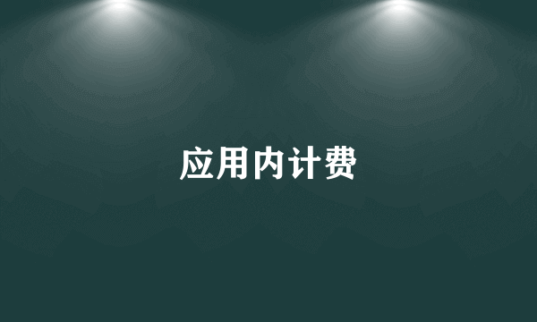 应用内计费