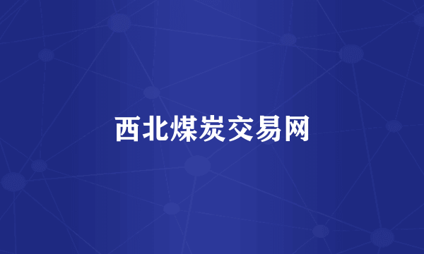 西北煤炭交易网