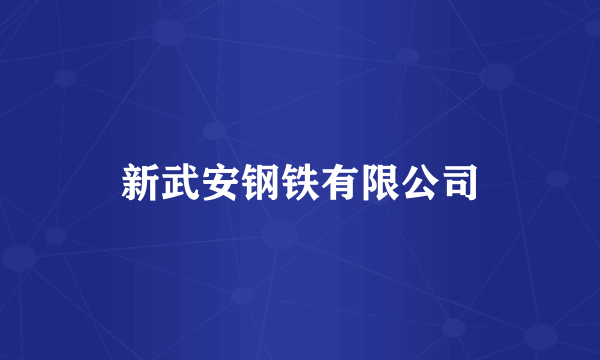 新武安钢铁有限公司