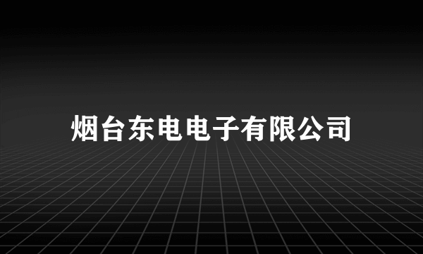 烟台东电电子有限公司
