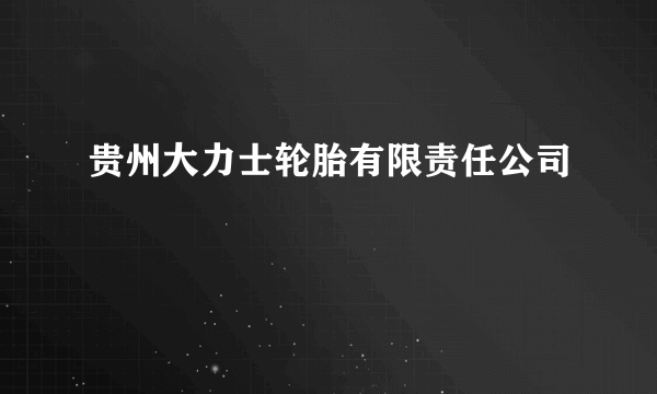 贵州大力士轮胎有限责任公司