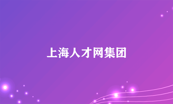 上海人才网集团