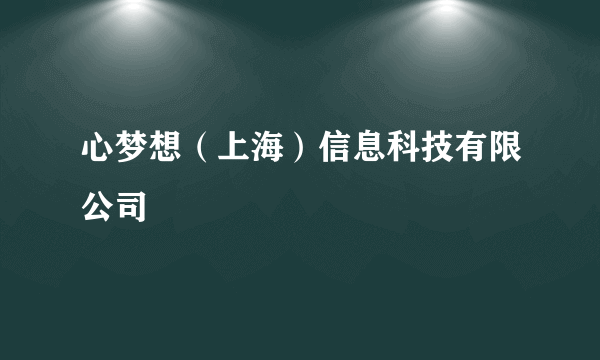 心梦想（上海）信息科技有限公司