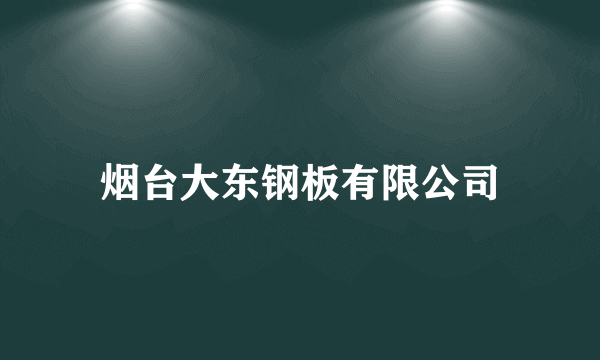 烟台大东钢板有限公司