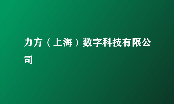力方（上海）数字科技有限公司