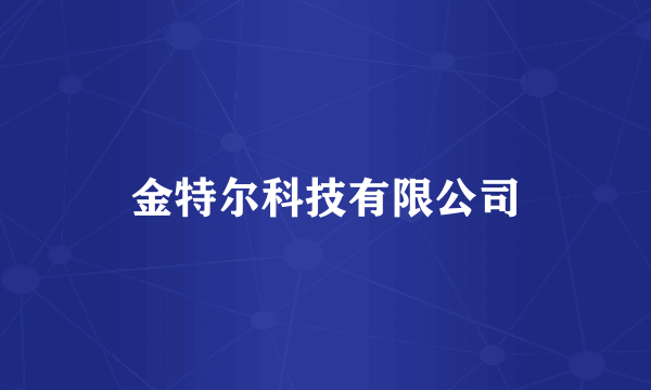 金特尔科技有限公司