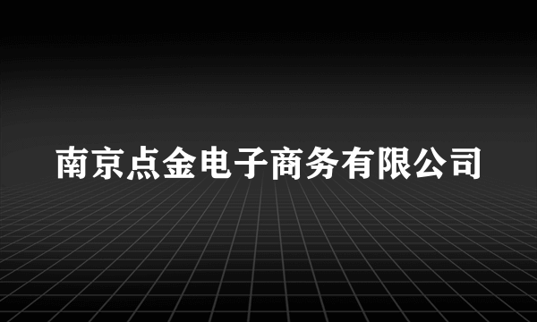 南京点金电子商务有限公司