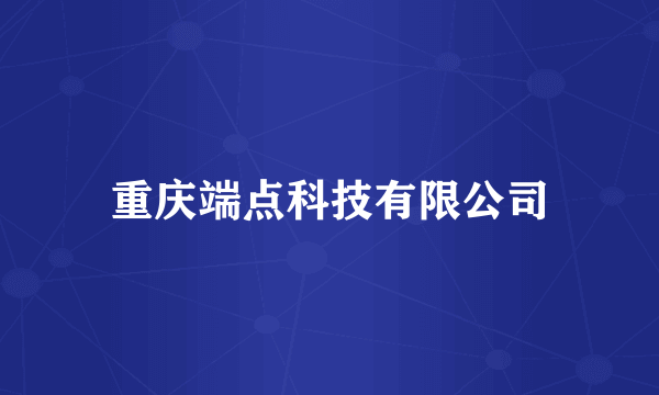 重庆端点科技有限公司