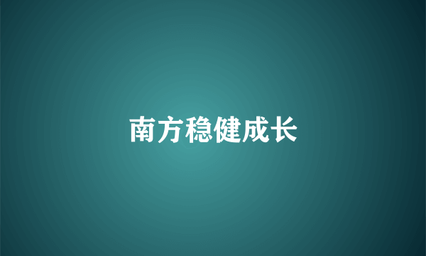 南方稳健成长