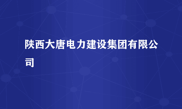 陕西大唐电力建设集团有限公司