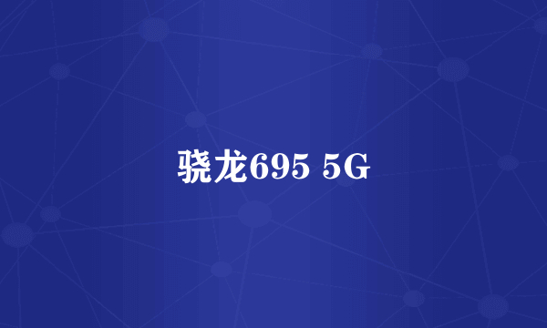 骁龙695 5G