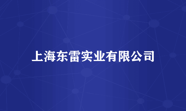 上海东雷实业有限公司
