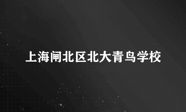 上海闸北区北大青鸟学校