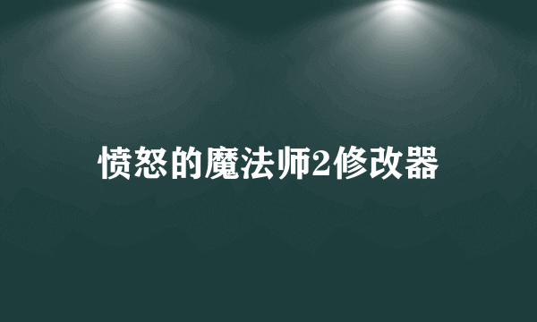 愤怒的魔法师2修改器