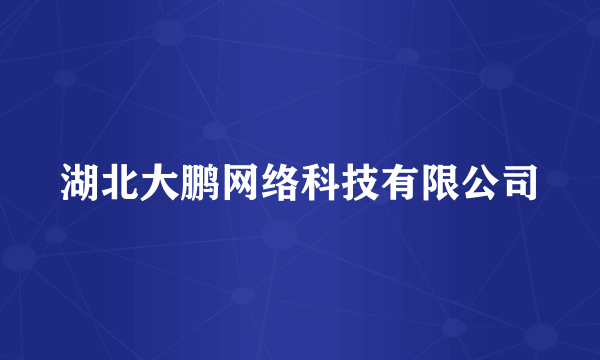湖北大鹏网络科技有限公司