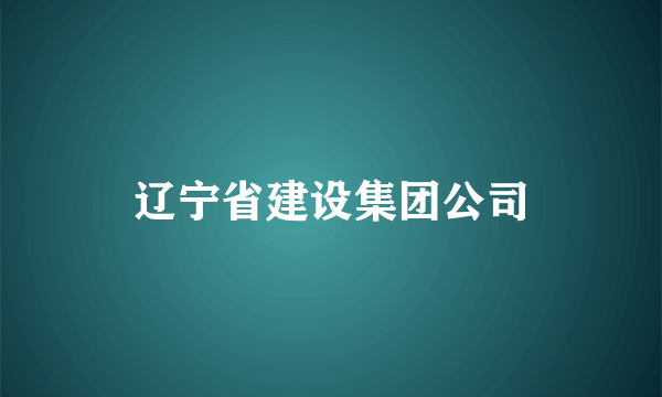 辽宁省建设集团公司