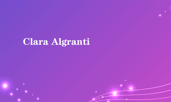Clara Algranti