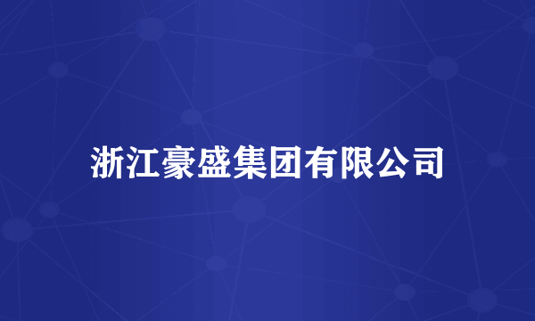 浙江豪盛集团有限公司