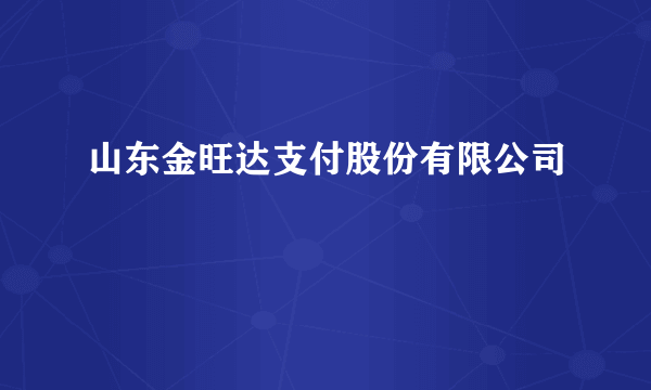 山东金旺达支付股份有限公司