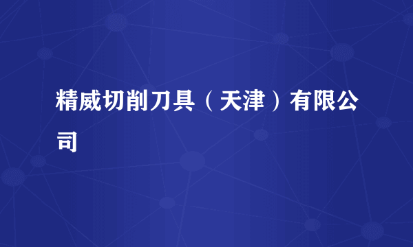 精威切削刀具（天津）有限公司