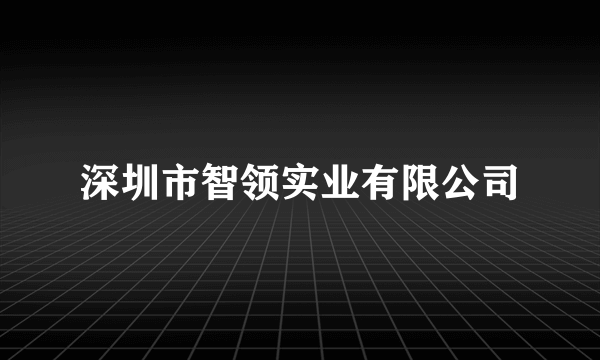 深圳市智领实业有限公司