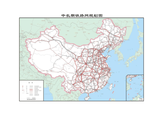 中国铁路规划图