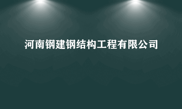 河南钢建钢结构工程有限公司