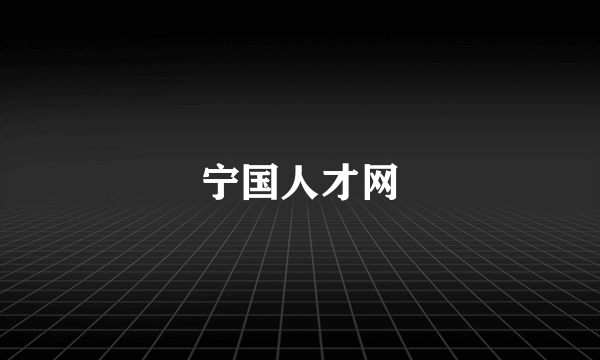 宁国人才网