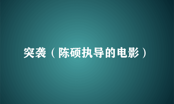 突袭（陈硕执导的电影）