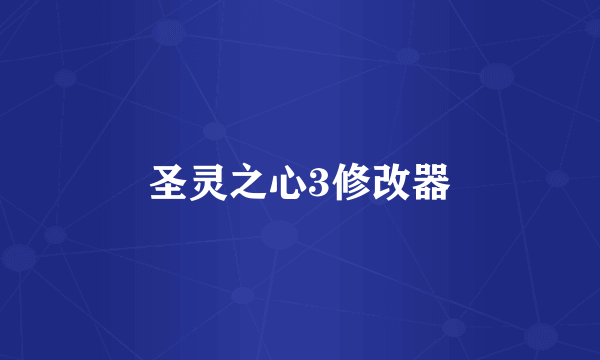 圣灵之心3修改器