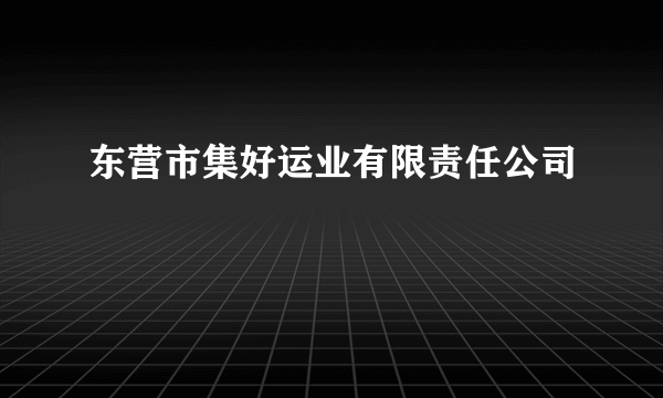 东营市集好运业有限责任公司