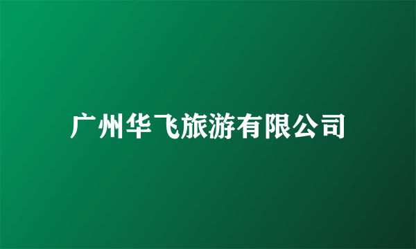 广州华飞旅游有限公司
