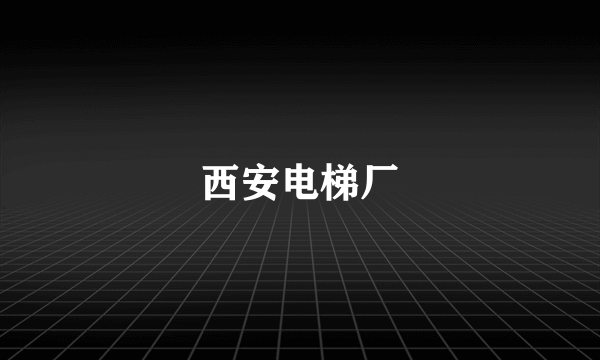 西安电梯厂