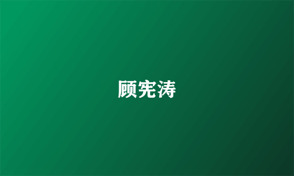 顾宪涛
