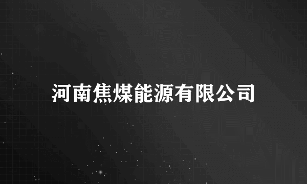 河南焦煤能源有限公司