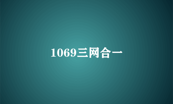1069三网合一