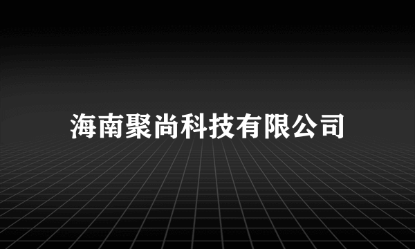 海南聚尚科技有限公司