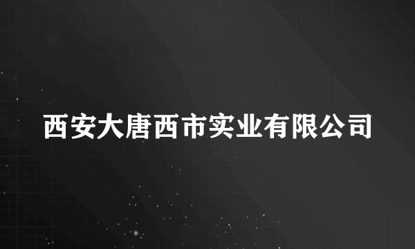 西安大唐西市实业有限公司