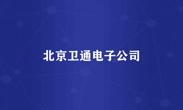 北京卫通电子公司