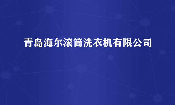 青岛海尔滚筒洗衣机有限公司