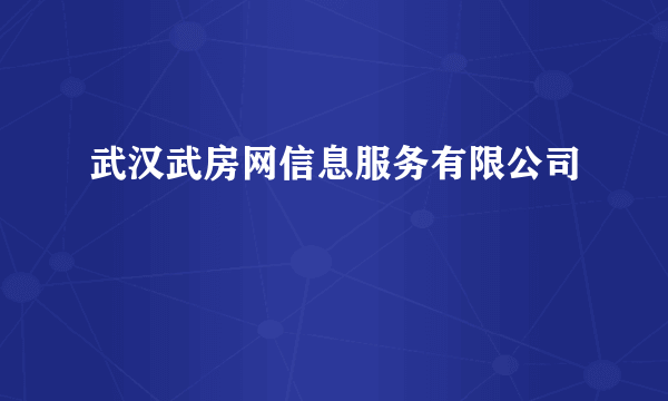 武汉武房网信息服务有限公司