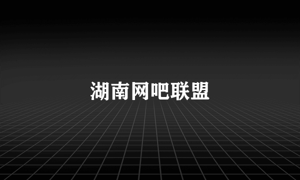 湖南网吧联盟