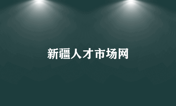 新疆人才市场网